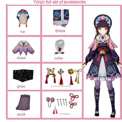 原神 雲菫 衣装セット Genshin Impact Yun Jin Costume