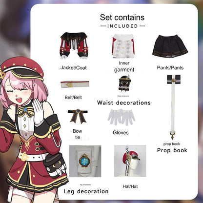 原神 シャルロット 衣装セット Genshin Impact Charlotte Costume