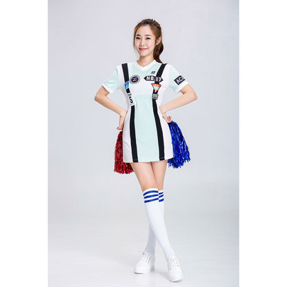 Twice風 グループチアリーディング衣装 バー パフォーマンス服 チアコスチューム ダンスパフォーマンス