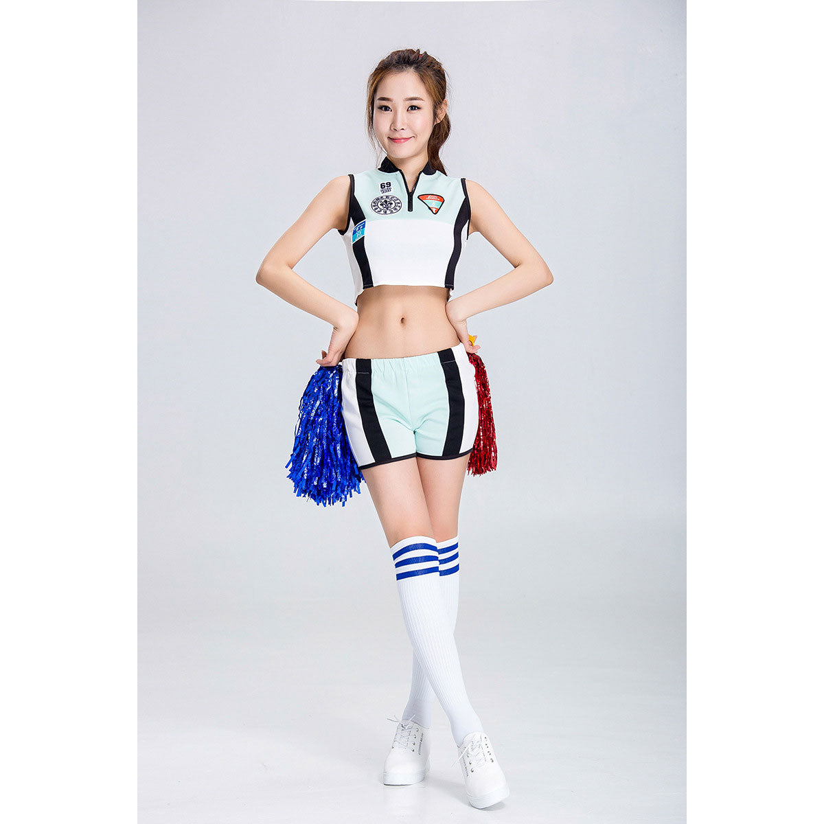 Twice風 グループチアリーディング衣装 バー パフォーマンス服 チアコスチューム ダンスパフォーマンス