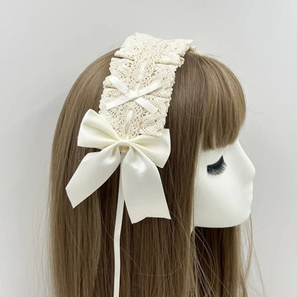 ヘッドドレス ダークゴシックリボン Dark Gothic Ribbon Headdress