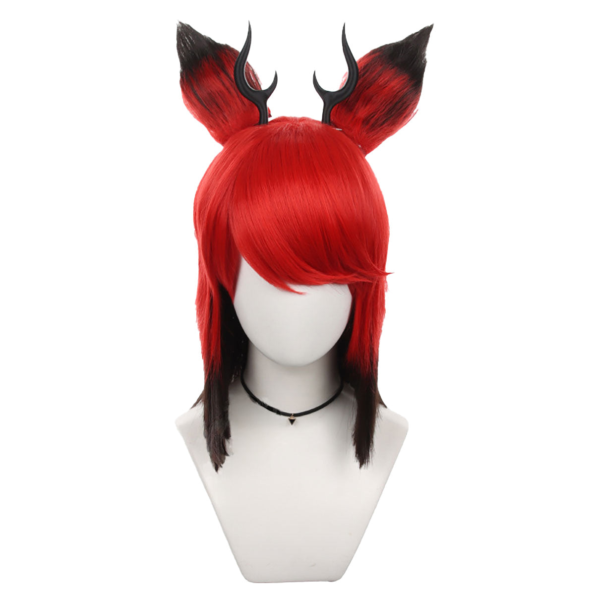 ハズビン・ホテル  アラスター ウィッグ Hazbin Hotel Alastor Cosplay Wig