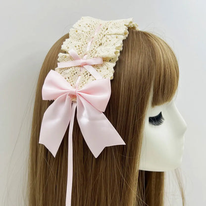 ヘッドドレス ダークゴシックリボン Dark Gothic Ribbon Headdress