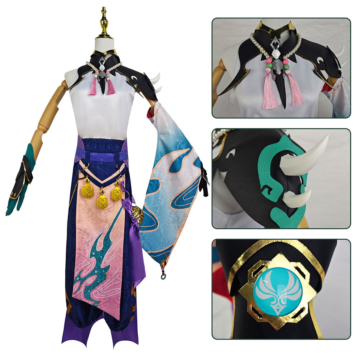 原神 魈 衣装セット Genshin Impact Xiao Costume