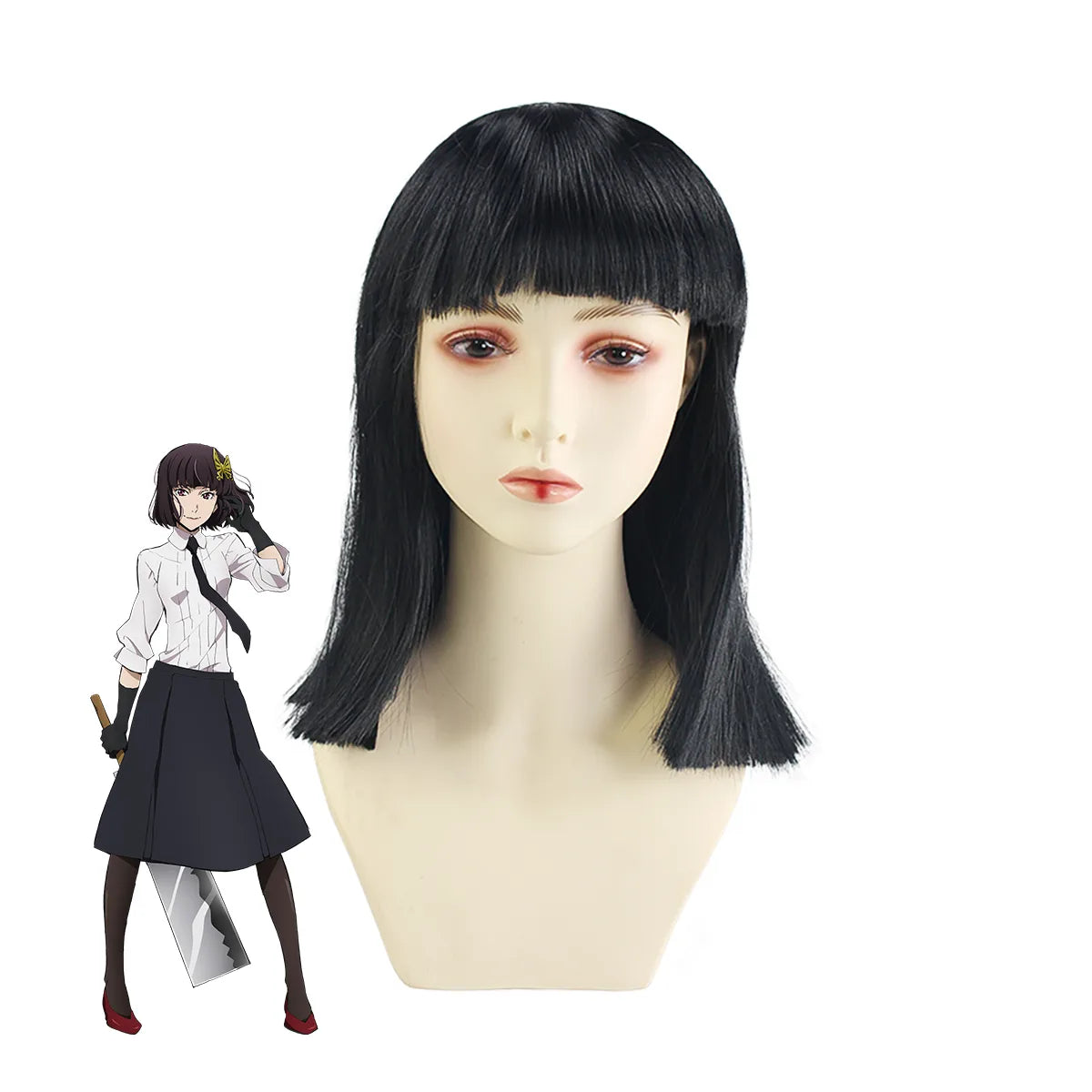 Bungo Stray Dogs Yosano Akiko Wig Cosplay Costume Props Wig Japan Anime