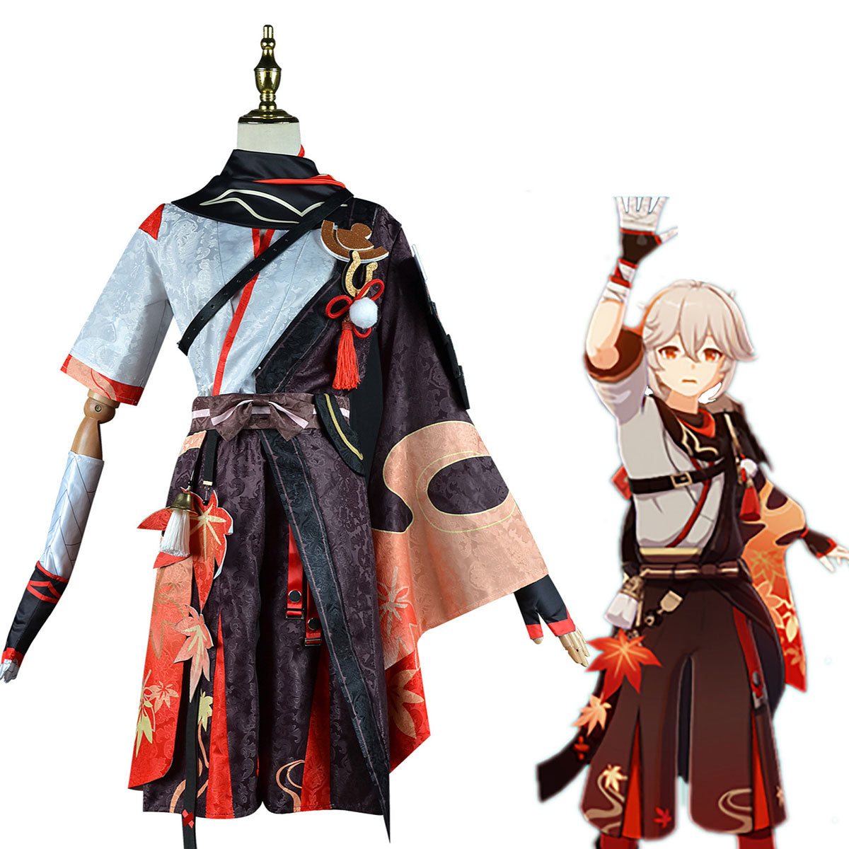 原神 楓原万葉 衣装セット Genshin Impact Kazuha Kaedehara Costume