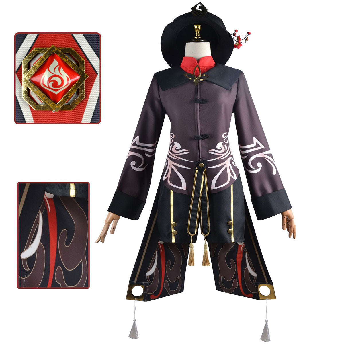 原神 フータオ 衣装セット Genshin Impact Hu Tao Costume