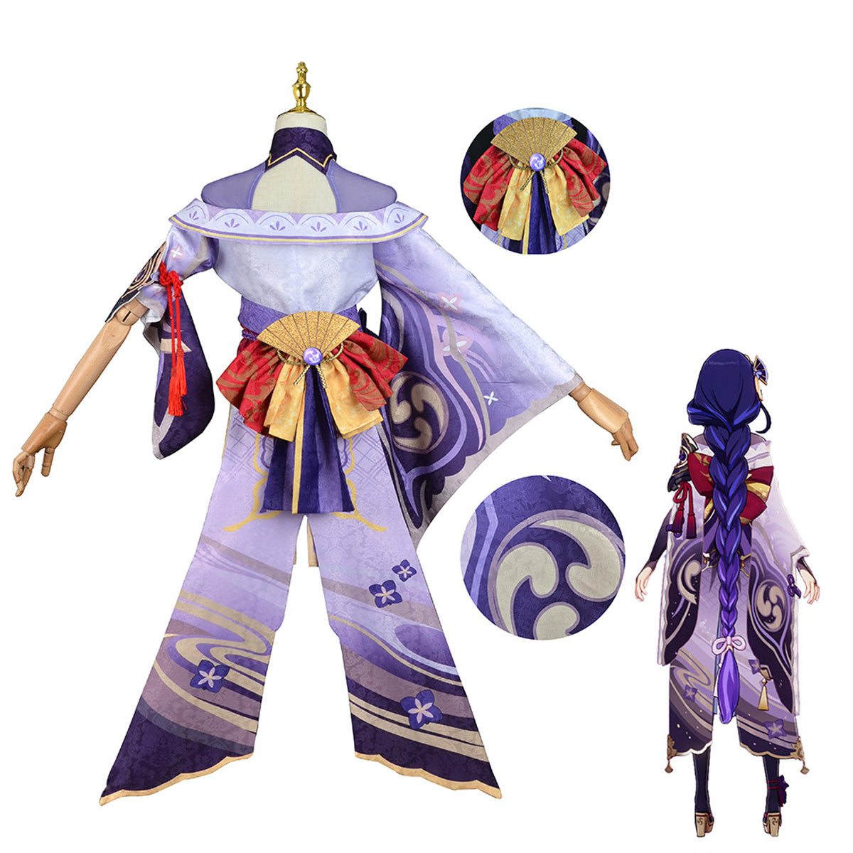 原神 雷電将軍 衣装セット Genshin Impact Raiden Shougun Costume