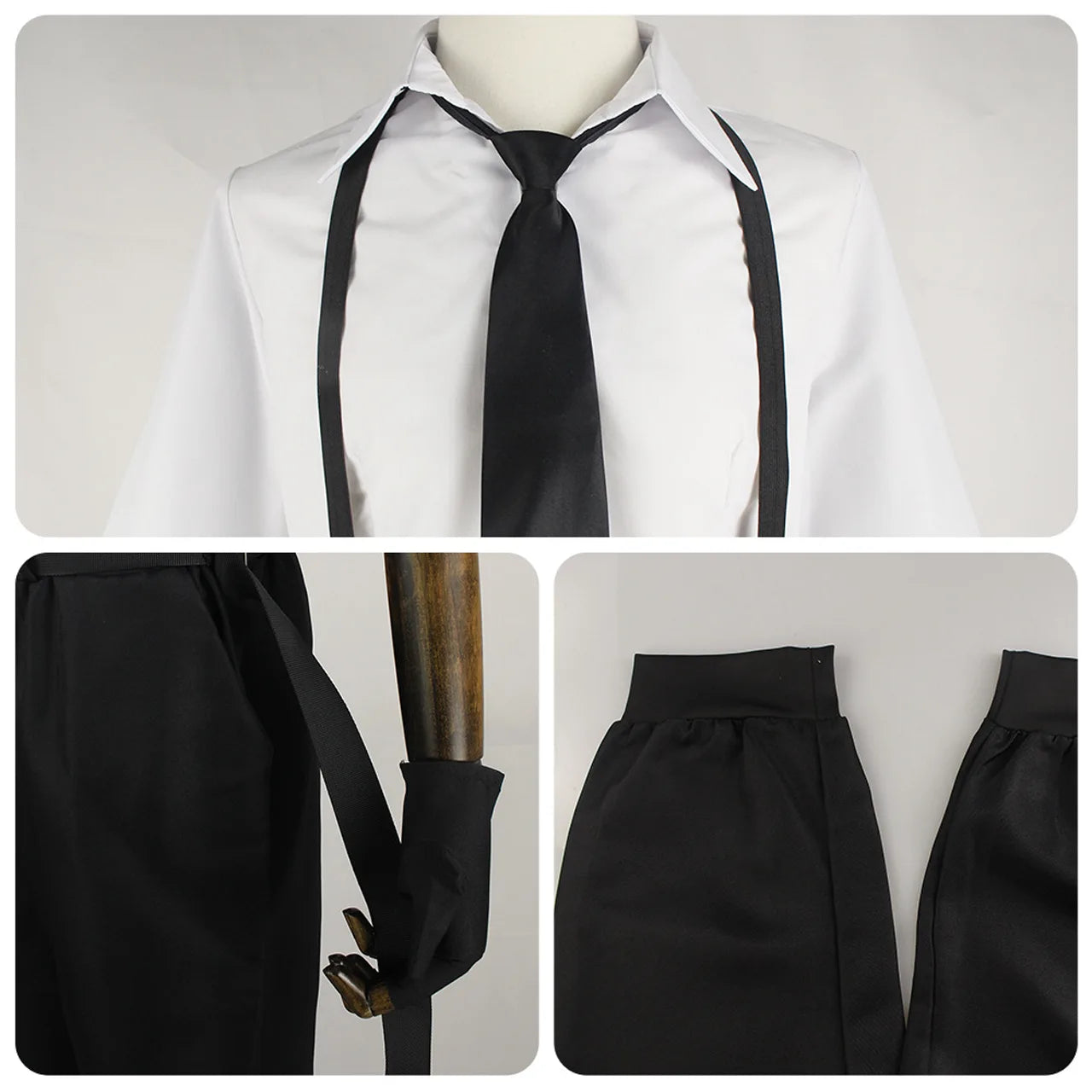 文豪ストレイドッグス 中島敦 コスプレ衣装セット コスチューム アニメ ハロウィーンコスプレ舞台服 Bungo Stray Dogs