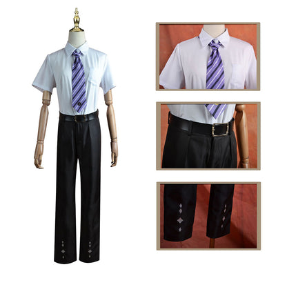 Genshin Impact Cosplay Costumes Set Kamisato Ayato Japanese Game