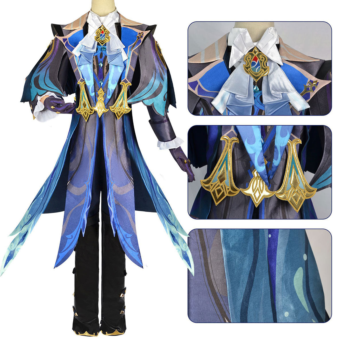 Neuvillette Cosplay Costumes Set Genshin Impact