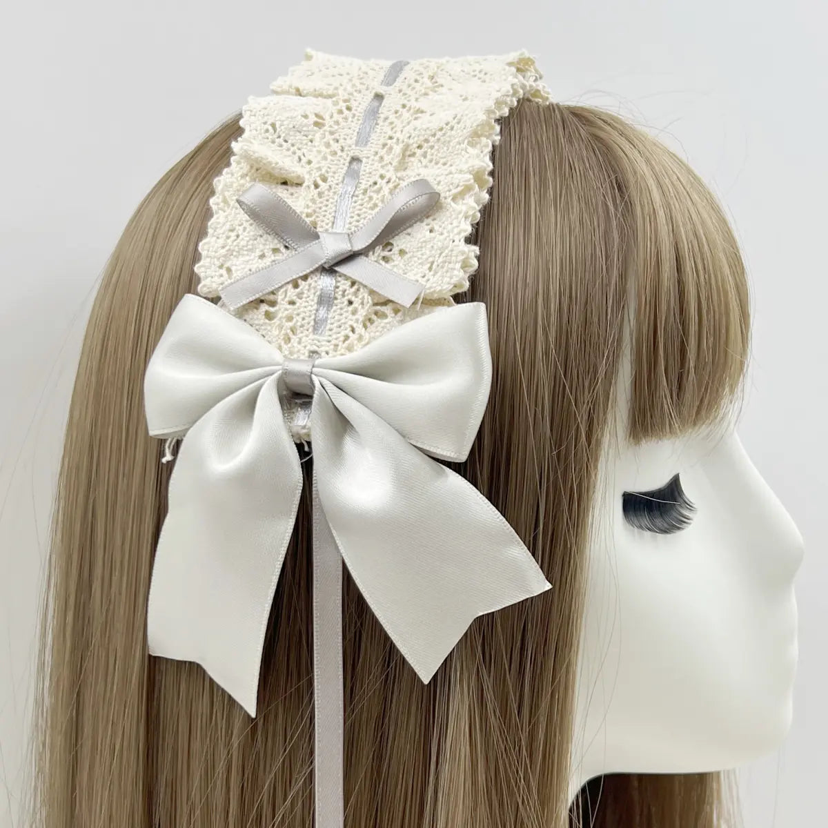 ヘッドドレス ダークゴシックリボン Dark Gothic Ribbon Headdress