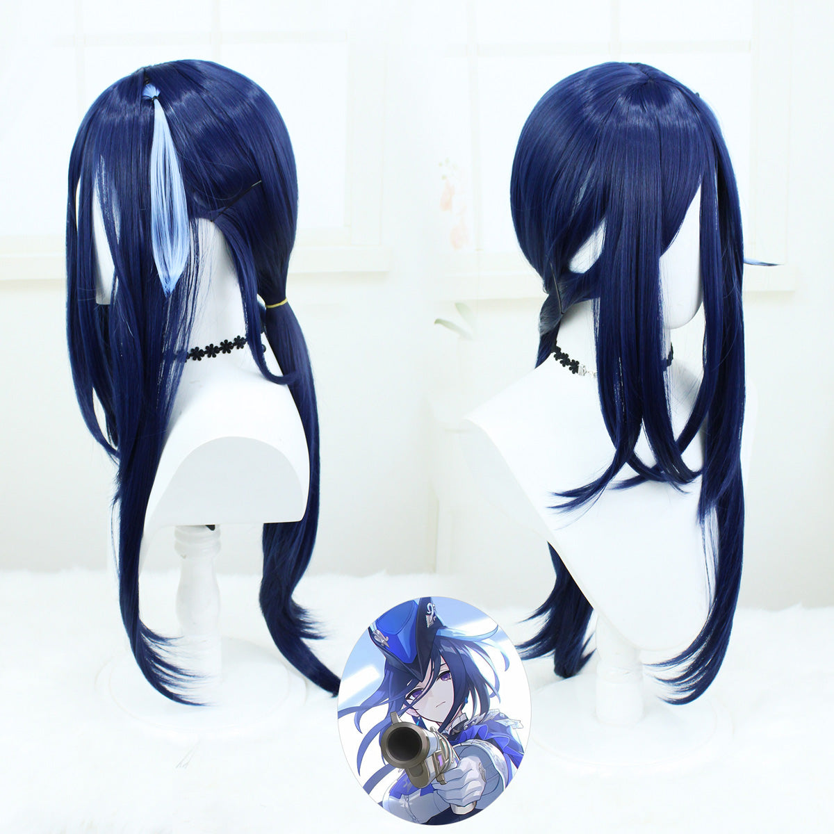 原神 クロリンデ ウィッグ Genshin Impact Clorinde Cosplay Wig