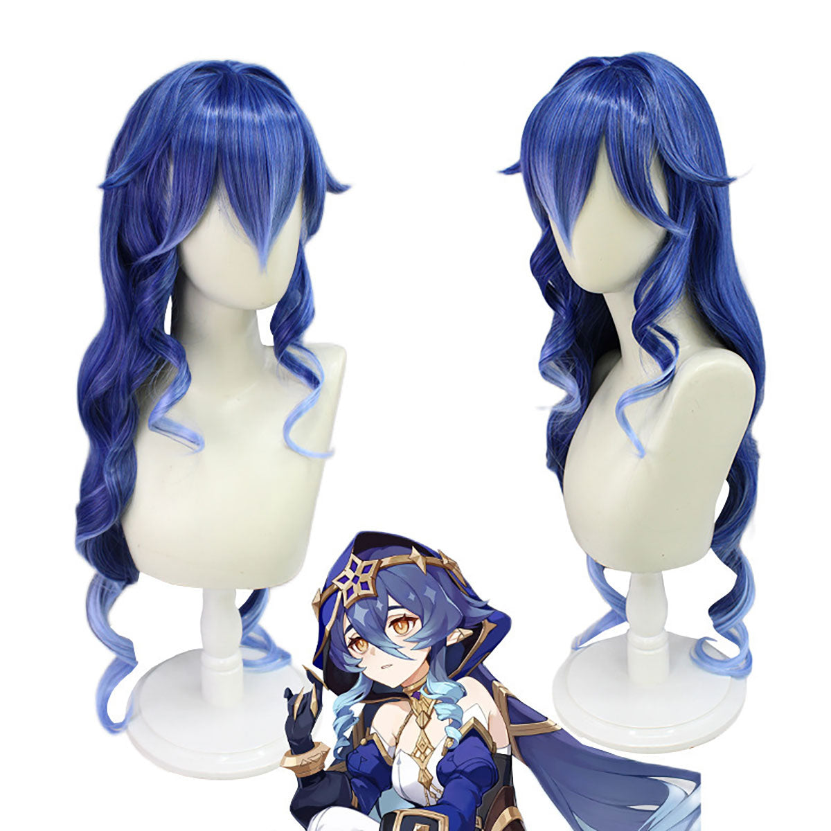 原神 レイラ ウィッグ Genshin Impact Layla Cosplay Wig