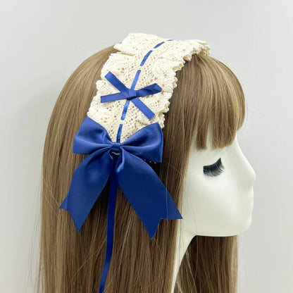 ヘッドドレス ダークゴシックリボン Dark Gothic Ribbon Headdress