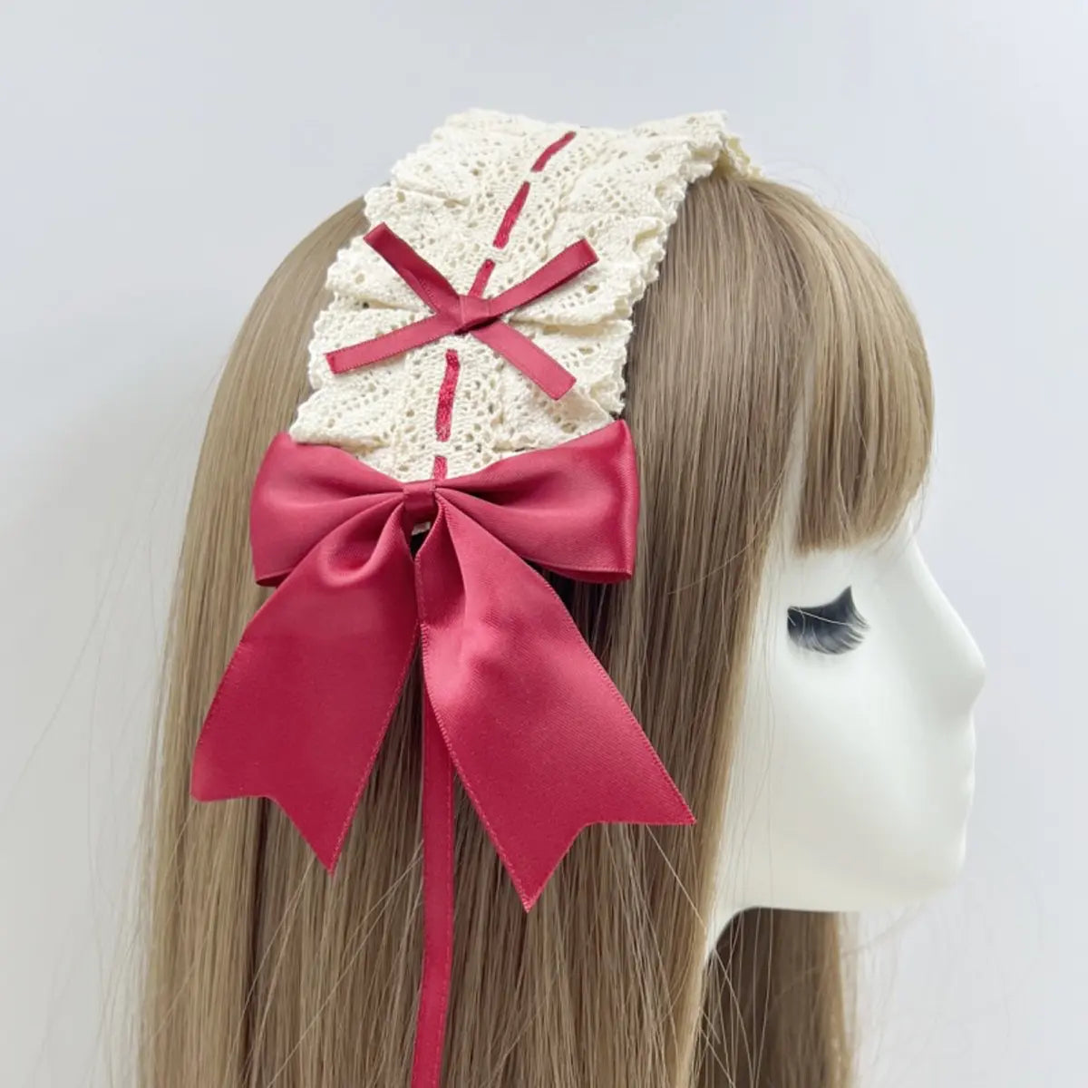 ヘッドドレス ダークゴシックリボン Dark Gothic Ribbon Headdress