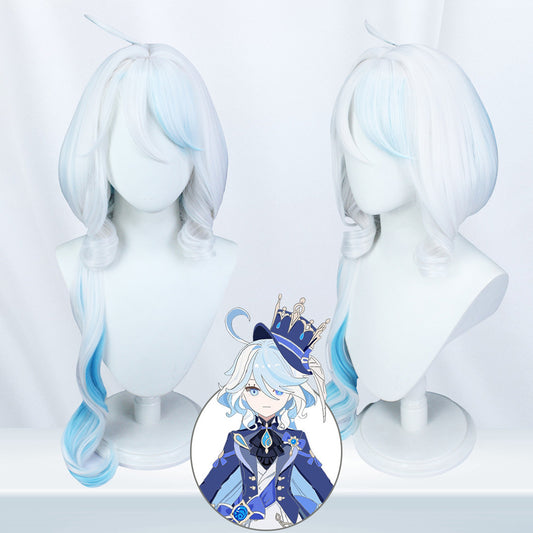 原神 フリーナ ウィッグ Genshin Impact Furina Cosplay Wig