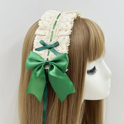 ヘッドドレス ダークゴシックリボン Dark Gothic Ribbon Headdress