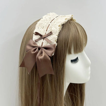 ヘッドドレス ダークゴシックリボン Dark Gothic Ribbon Headdress