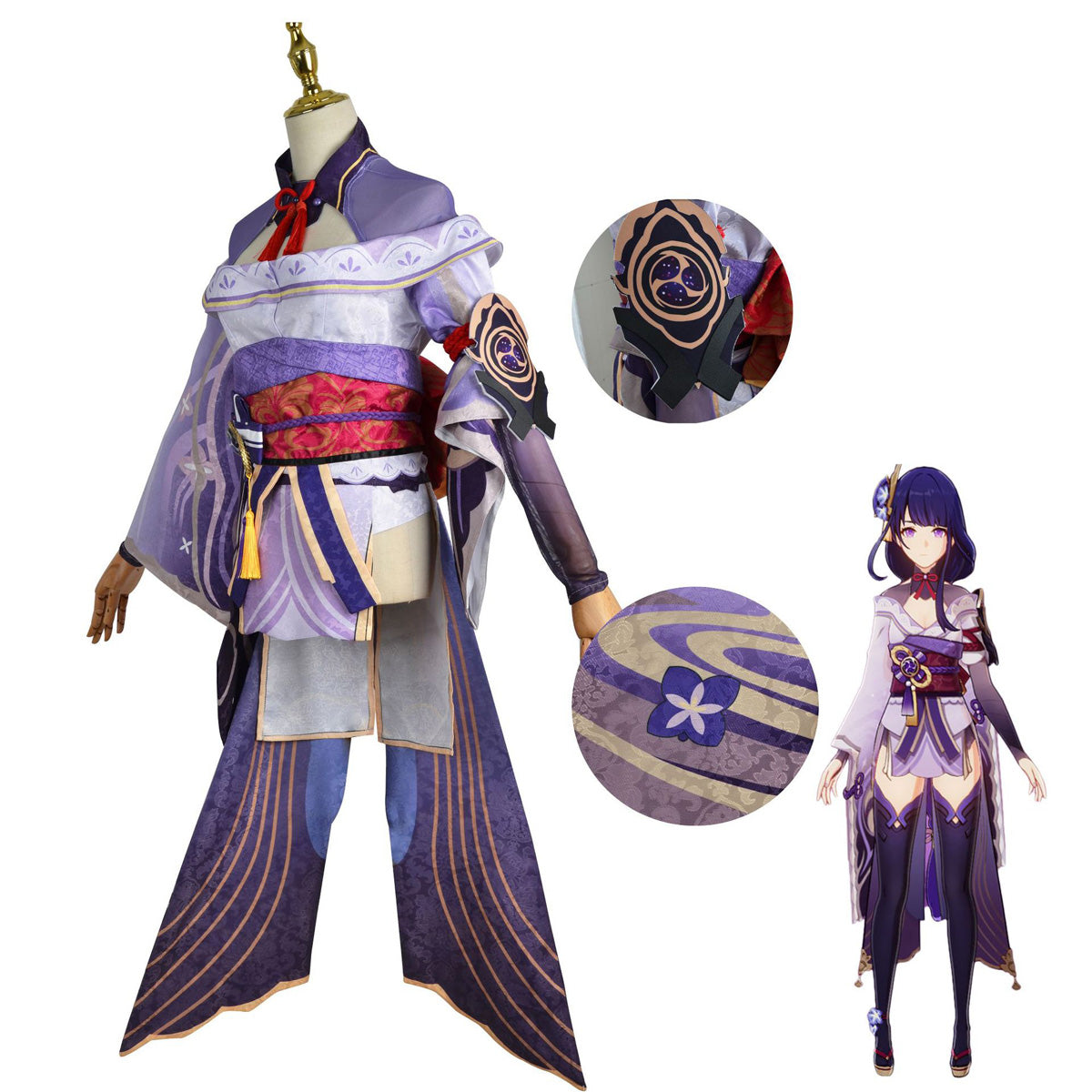 原神 雷電将軍 衣装セット Genshin Impact Raiden Shougun Costume