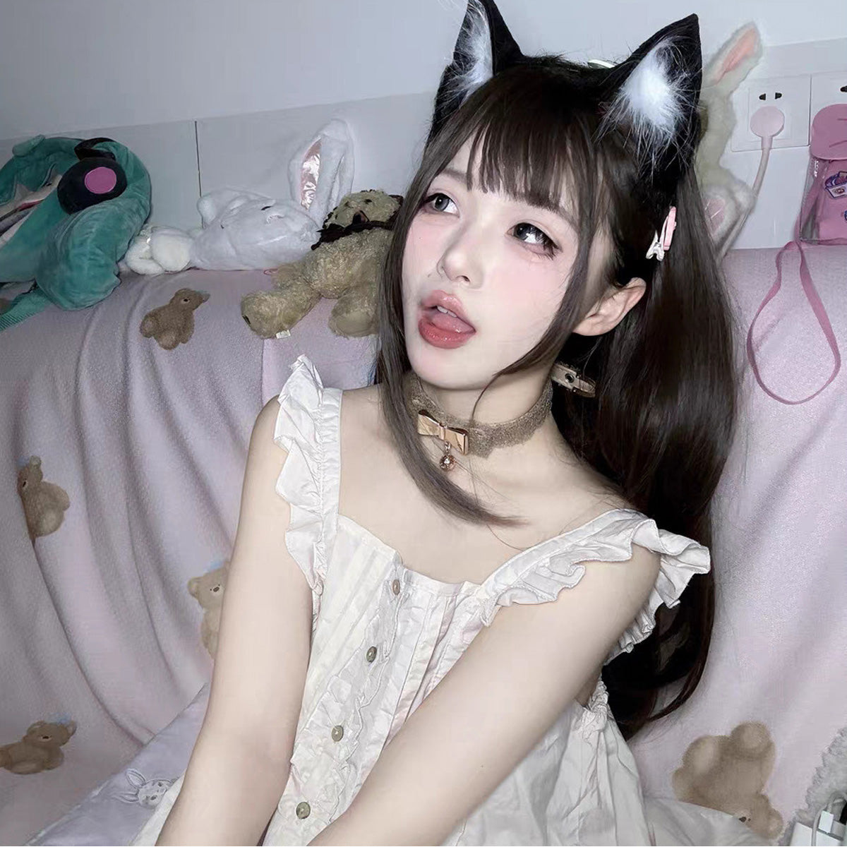 チョーカー テディベルベット Teddy Velvet Cosplay Choker