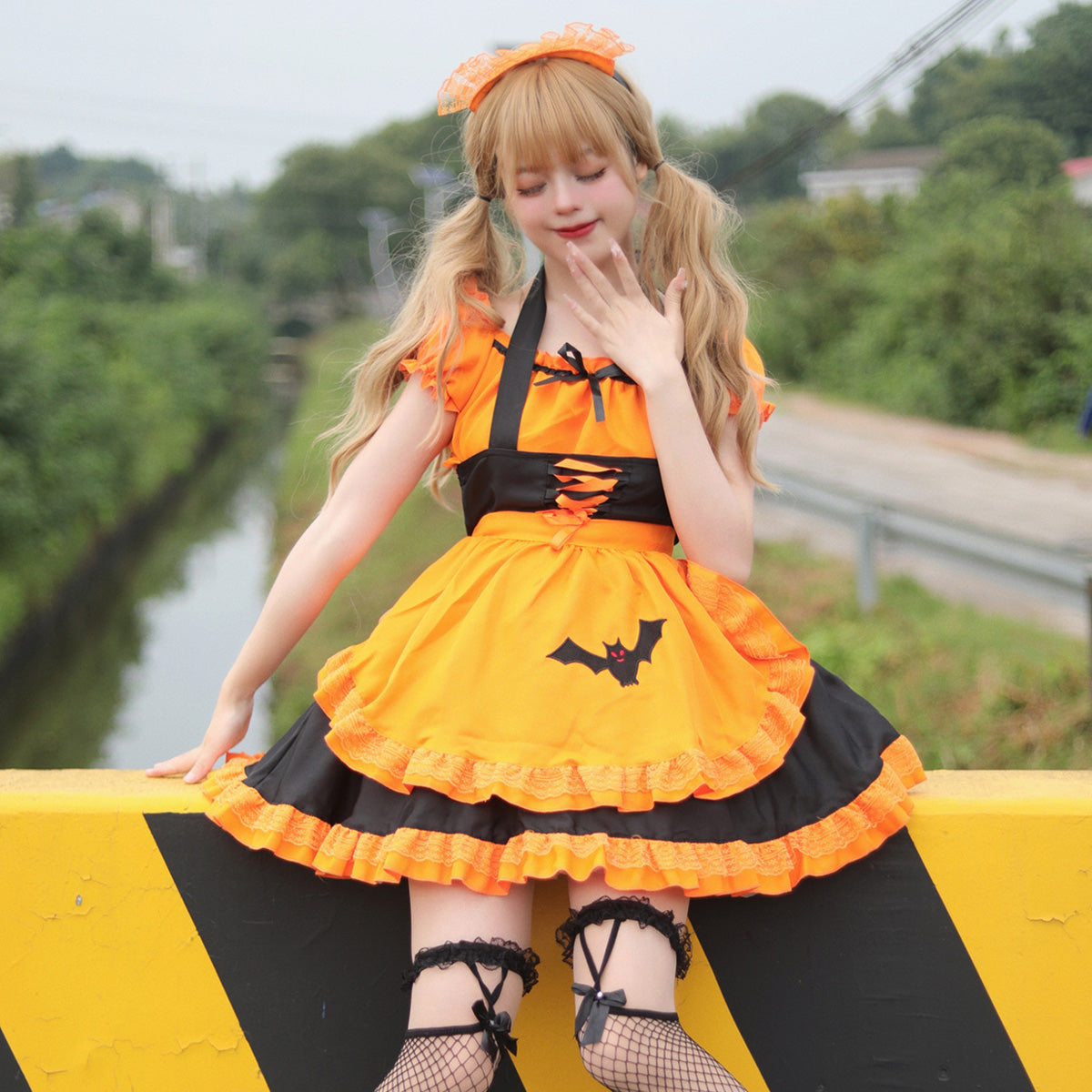 メイドコスプレ ハロウィンスタイル