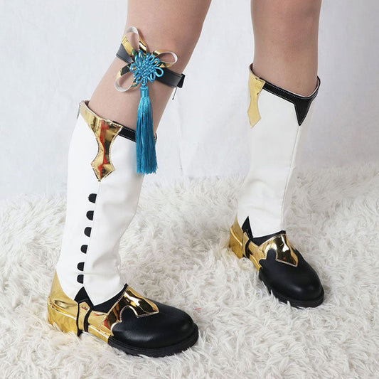 原神 行秋 靴 Genshin Impact Xingqiu Cosplay Shoes Boots