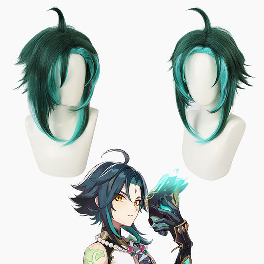 原神 魈 ウィッグ Genshin Impact Xiao Cosplay Wig